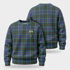 MacInnes Modern Tartan Crest Sweater