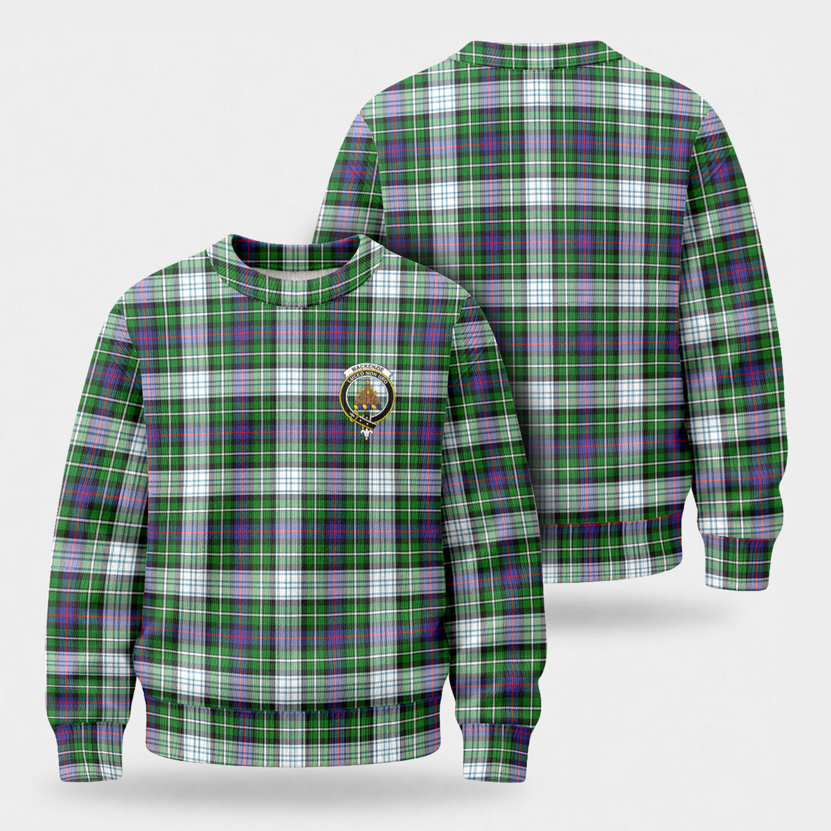 MacKenzie Dress Modern Tartan Crest Sweater