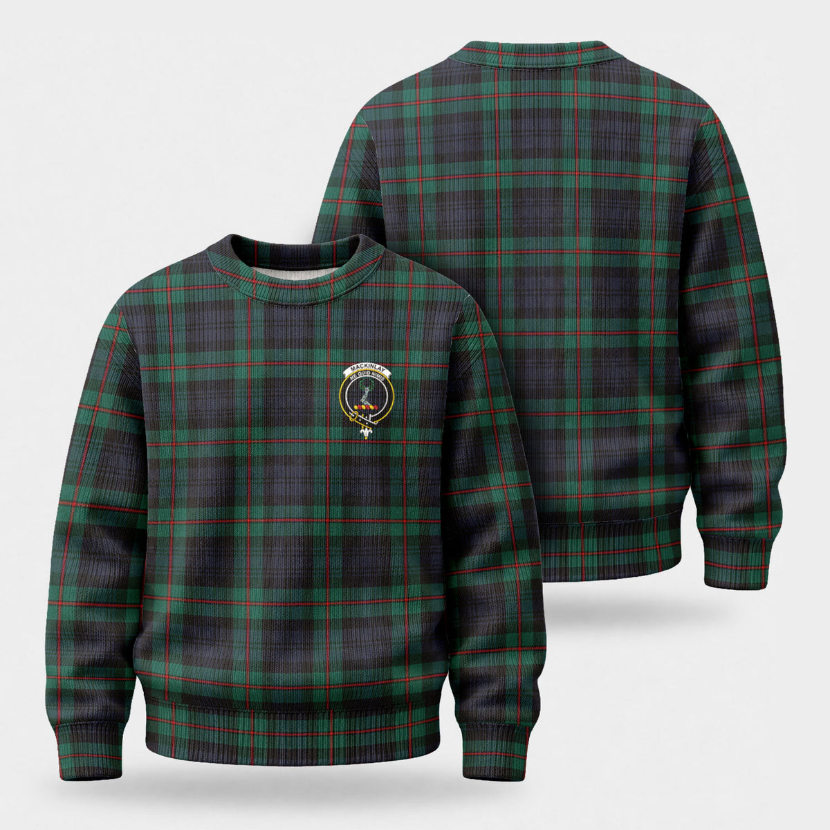 MacKinlay Modern Tartan Crest Sweater