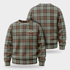 MacLeod of Harris Weathered Tartan Crest Sweater
