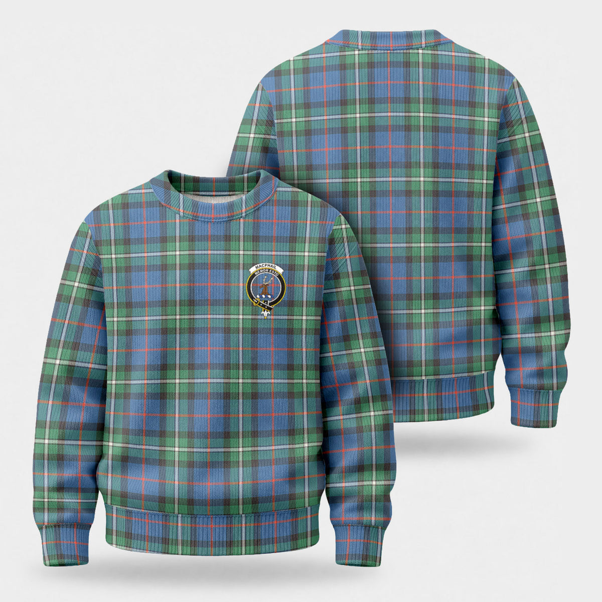 MacPhail Hunting Ancient Tartan Crest Sweater