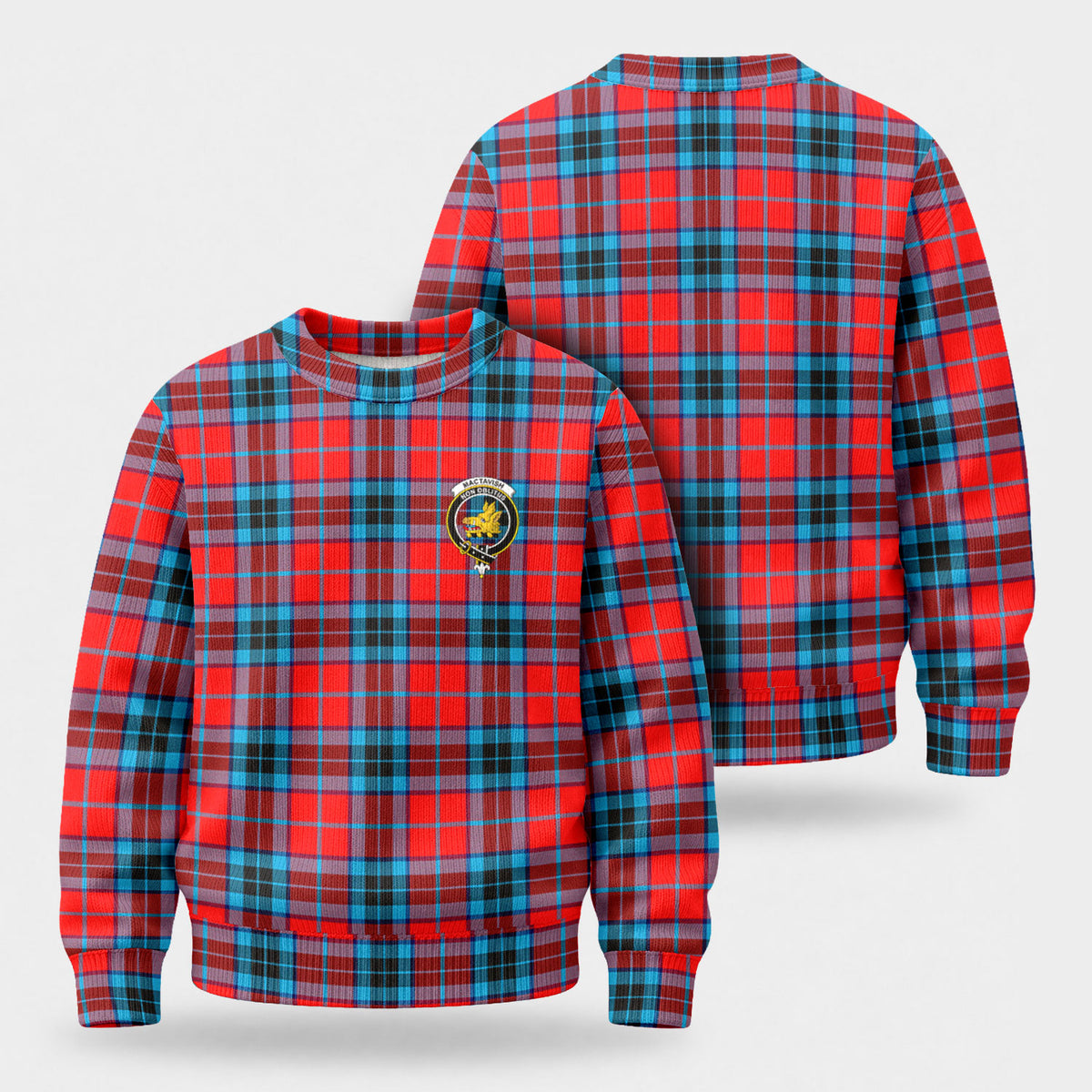 MacTavish Modern Tartan Crest Sweater