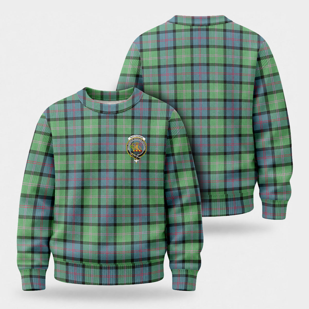 MacThomas Ancient Tartan Crest Sweater