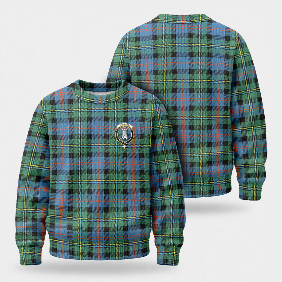 Malcolm Ancient Tartan Crest Sweater