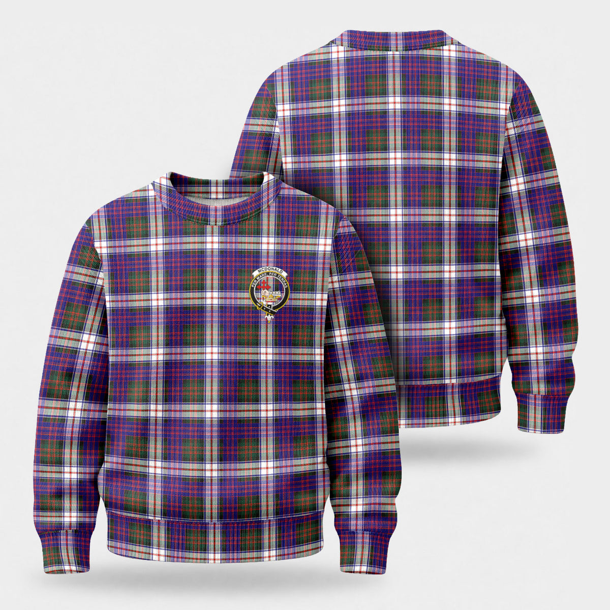 McDonald Dress Modern Tartan Crest Sweater