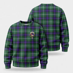 McDonald of the Isles Hunting Modern Tartan Crest Sweater
