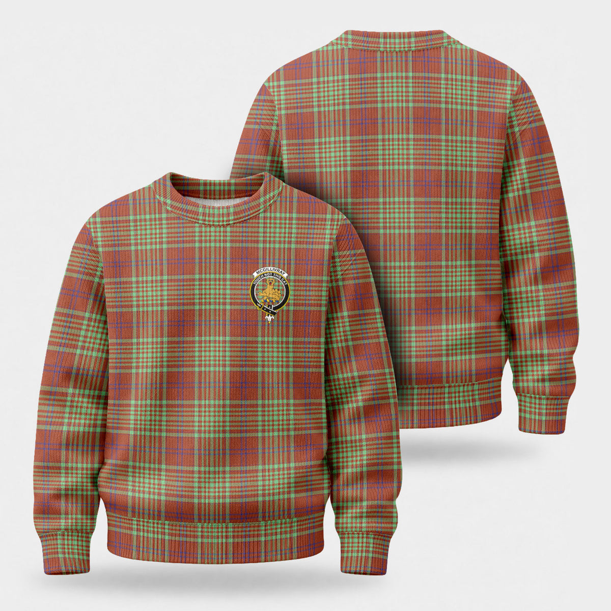 McGillivray Hunting Ancient Tartan Crest Sweater