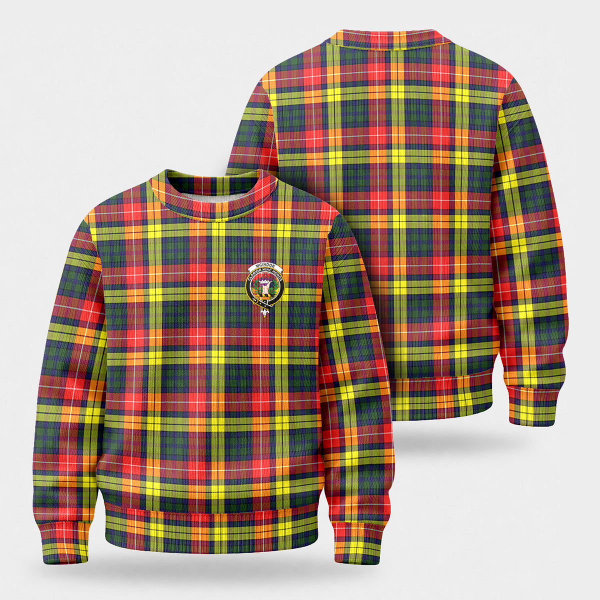 McIndoe Tartan Crest Sweater