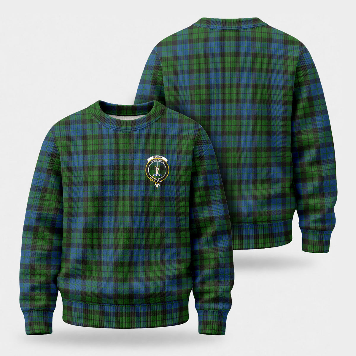 McKay Modern Tartan Crest Sweater