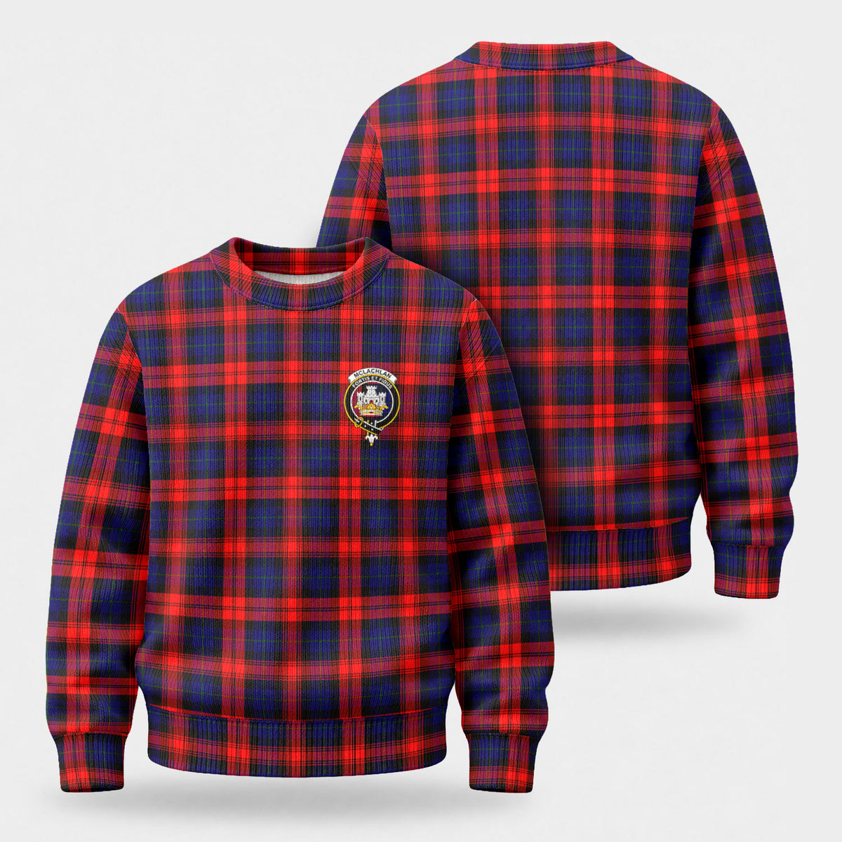 McLachlan Modern Tartan Crest Sweater