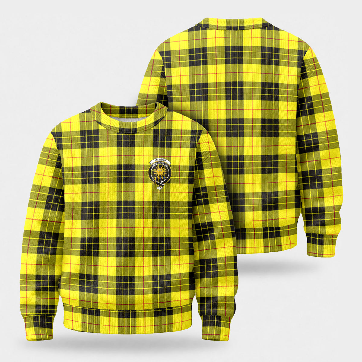 McLeod of Lewis Modern Tartan Crest Sweater