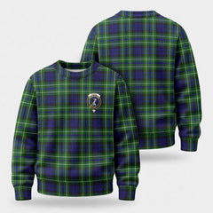 McNeil of Colonsay Modern Tartan Crest Sweater
