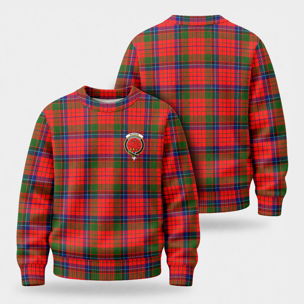 McNicol (of Scorrybreac) Tartan Crest Sweater
