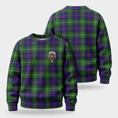 McThomas Modern Tartan Crest Sweater