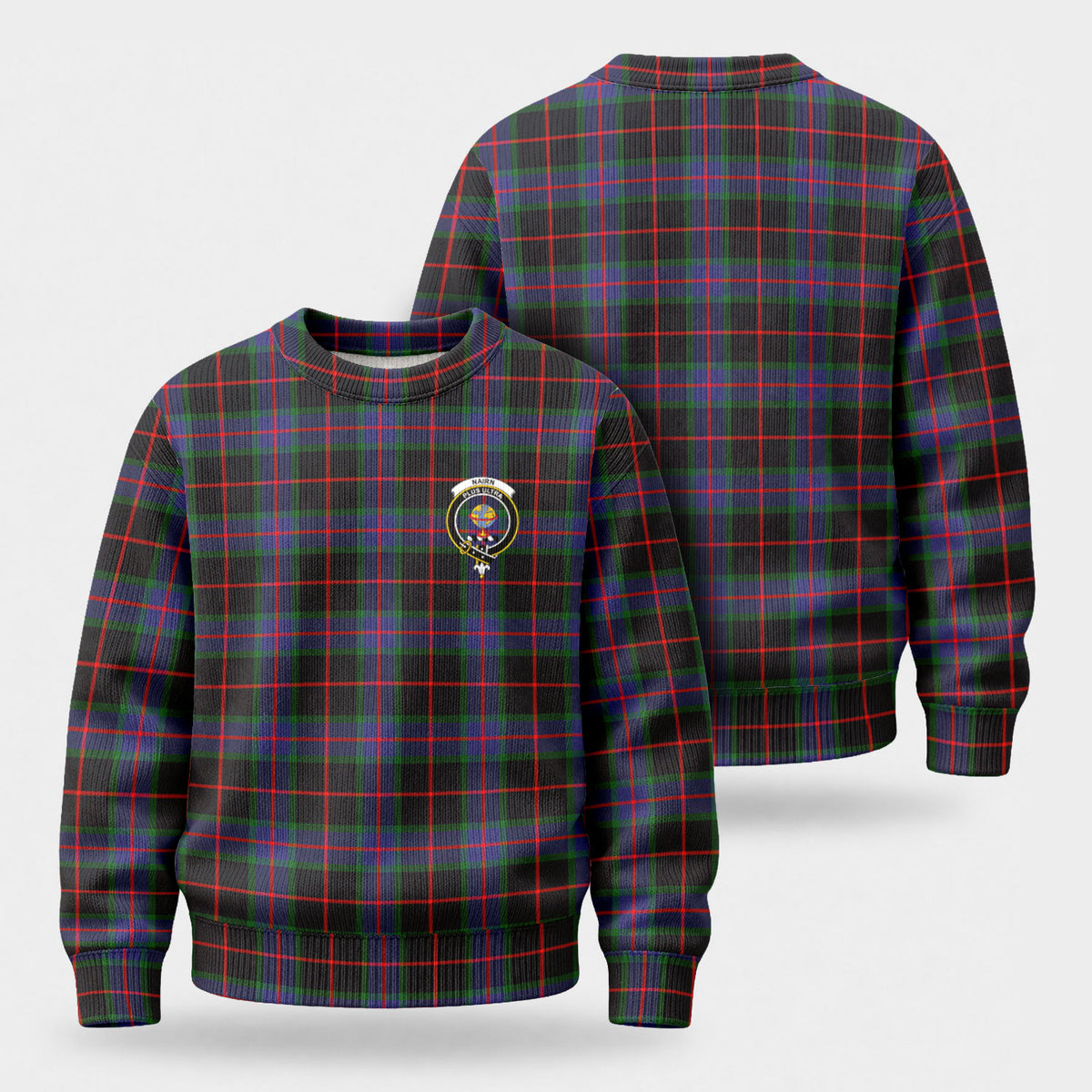 Nairn Tartan Crest Sweater