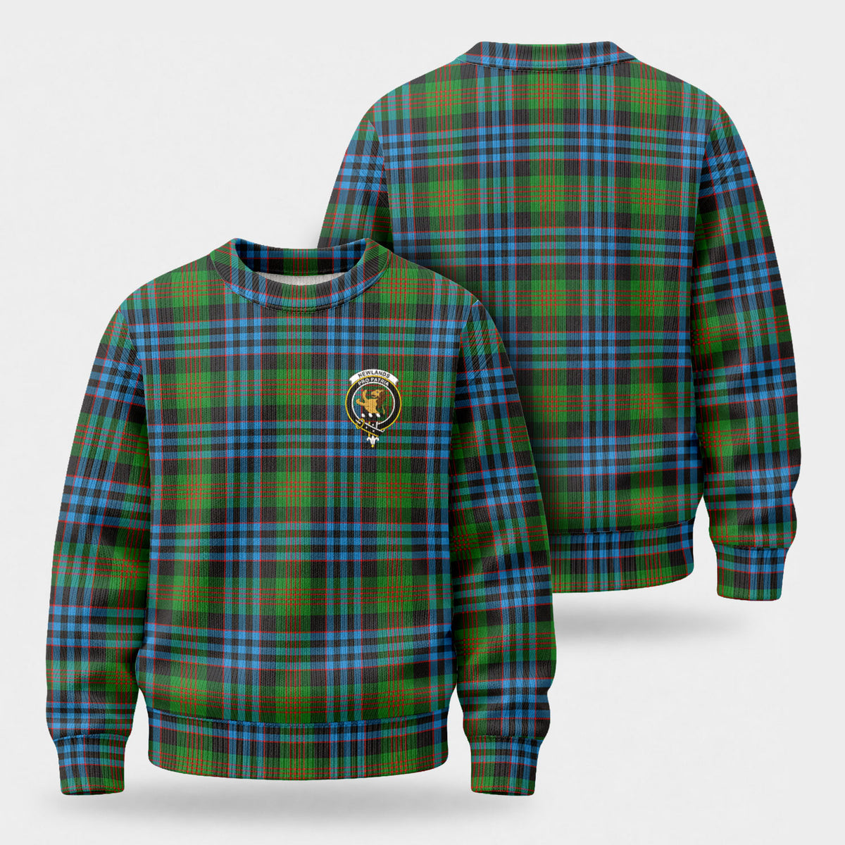 Newlands Tartan Crest Sweater