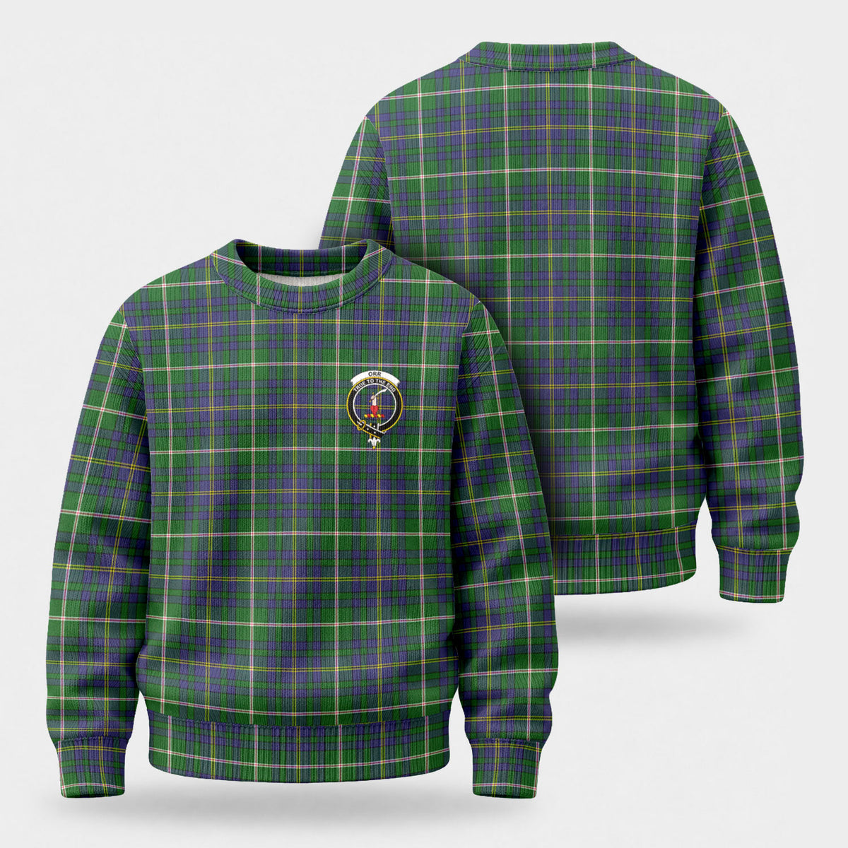 Orr Tartan Crest Sweater