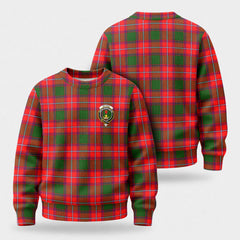 Rattray Modern Tartan Crest Sweater