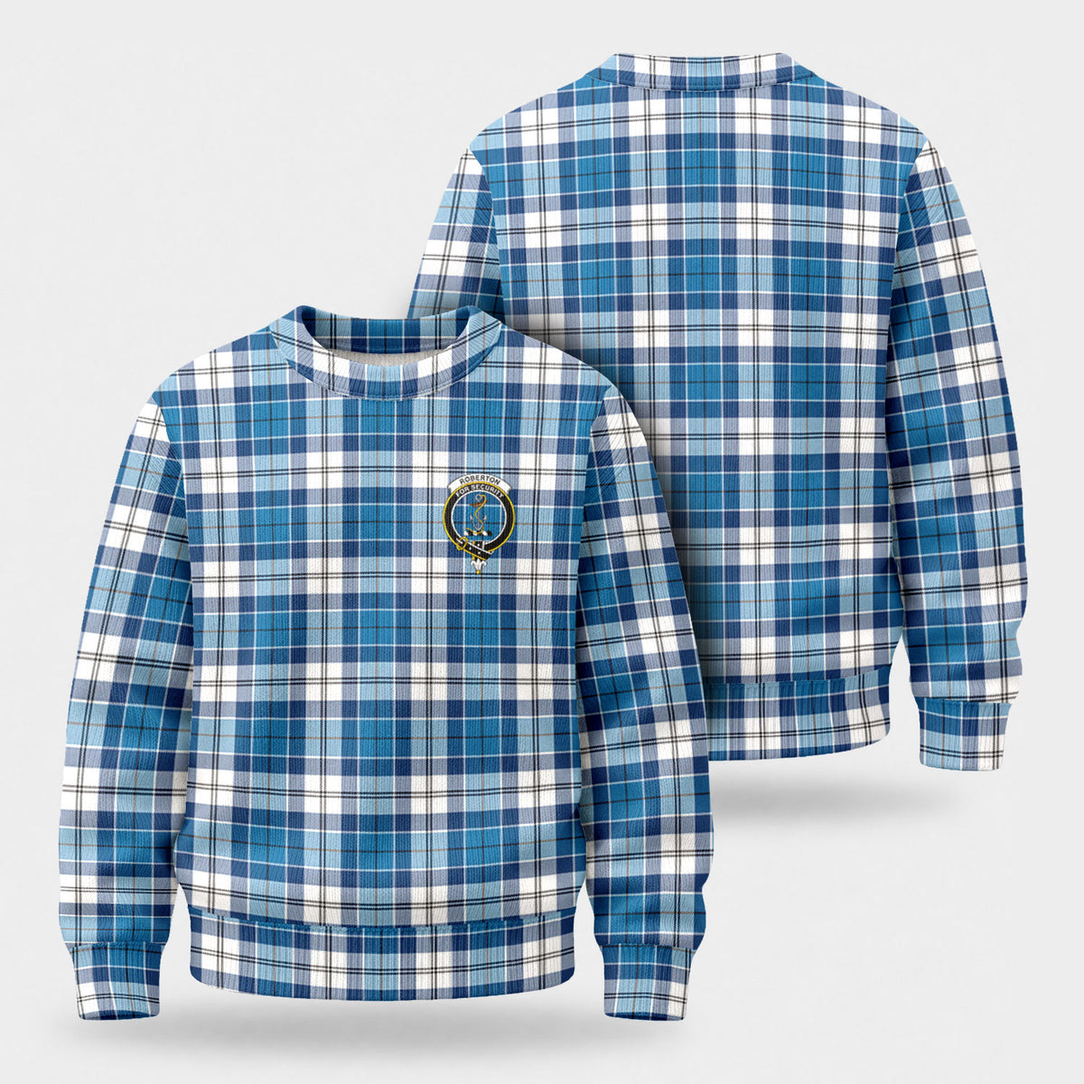Roberton Tartan Crest Sweater