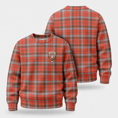 Robertson Weathered Tartan Crest Sweater
