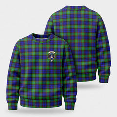 Sempill Modern Tartan Crest Sweater