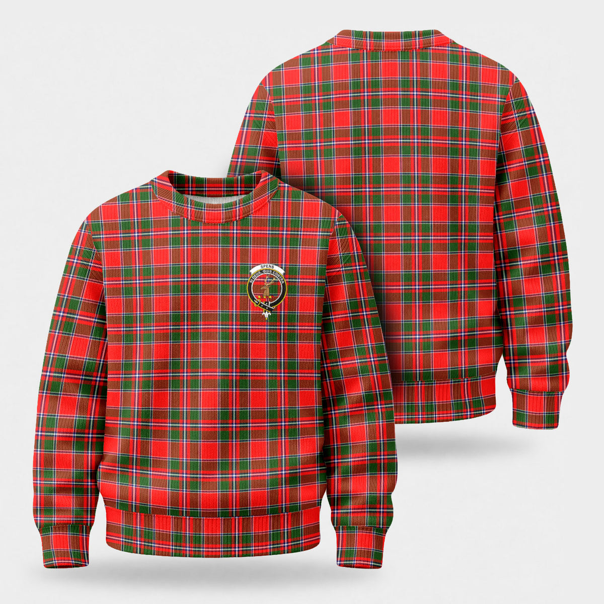 Spens (or Spence) Tartan Crest Sweater