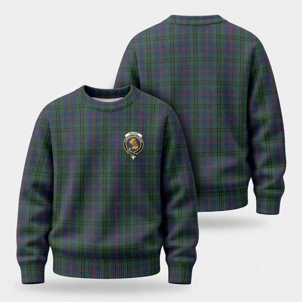 Walker Hunting Tartan Crest Sweater