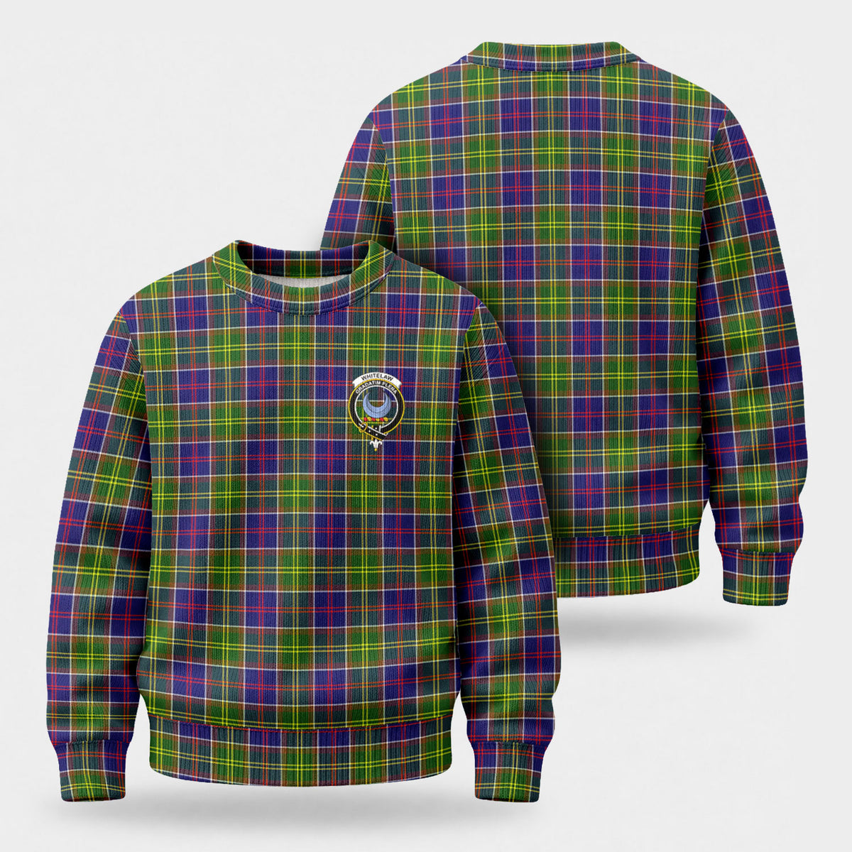 Whitelaw Tartan Crest Sweater
