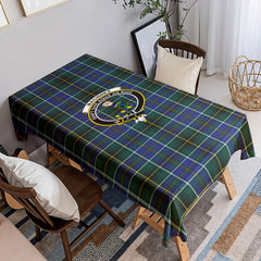 MacInnes Modern Tartan Crest Tablecloth