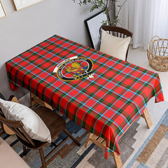 Sinclair Modern Tartan Crest Tablecloth