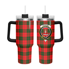 Erskine Modern Tartan Crest 40 oz Insulated Tumbler with Handle
