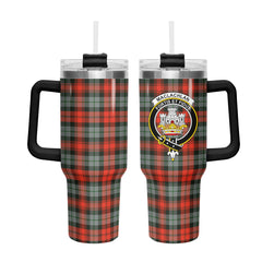 MacLachlan Weathered Tartan Crest 40 oz Insulated Tumbler with Handle