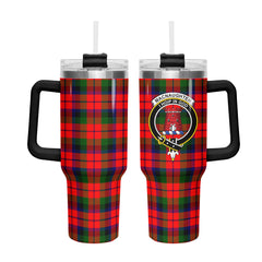 MacNaughten Tartan Crest 40 oz Insulated Tumbler with Handle