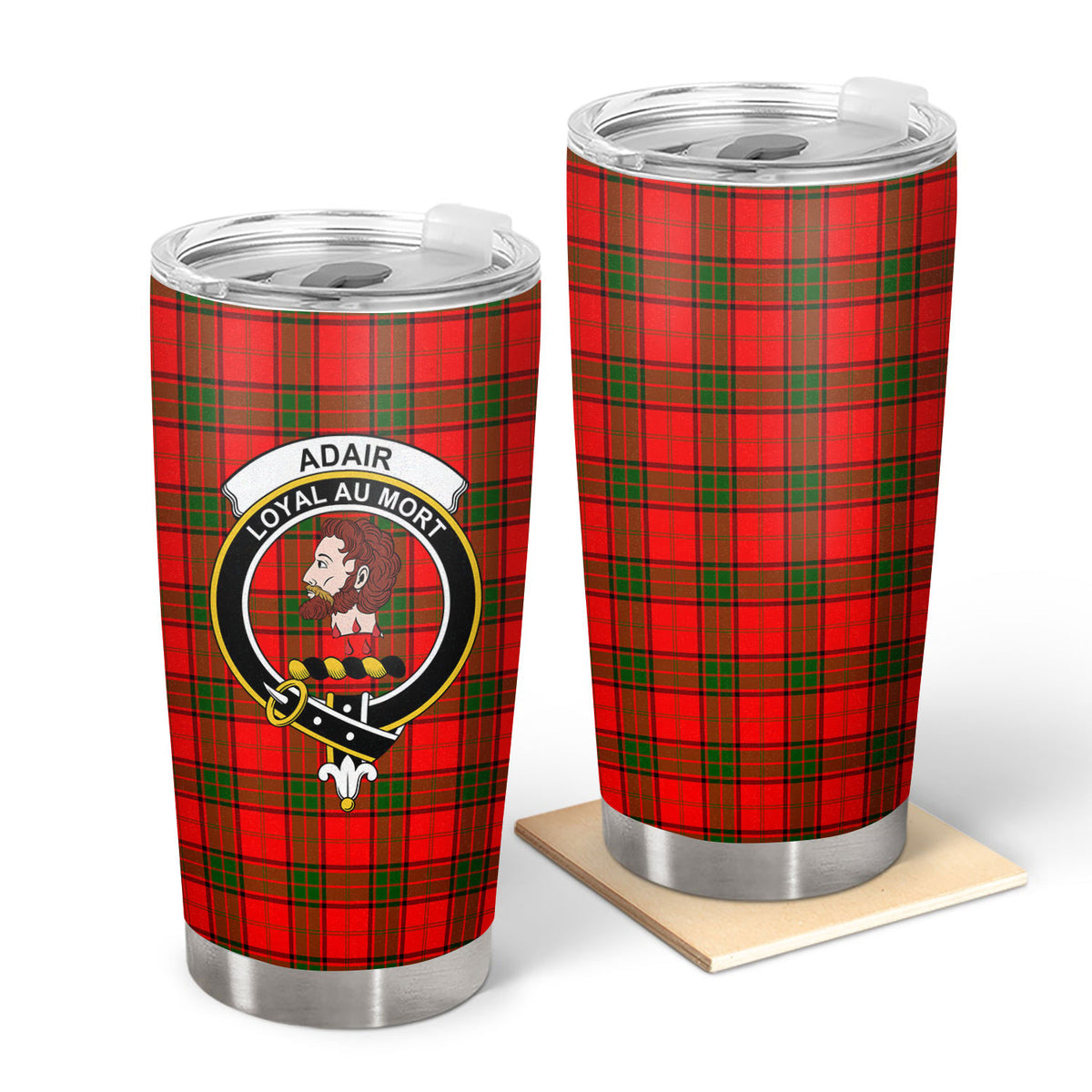 Adair Modern Tartan Crest Tumbler