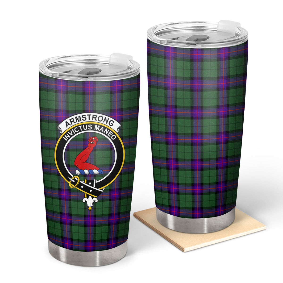 Armstrong Modern Tartan Crest Tumbler