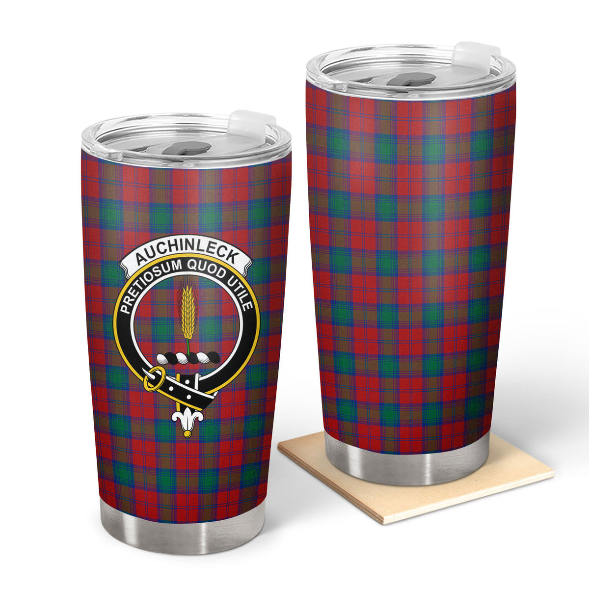 Auchinleck Tartan Crest Tumbler