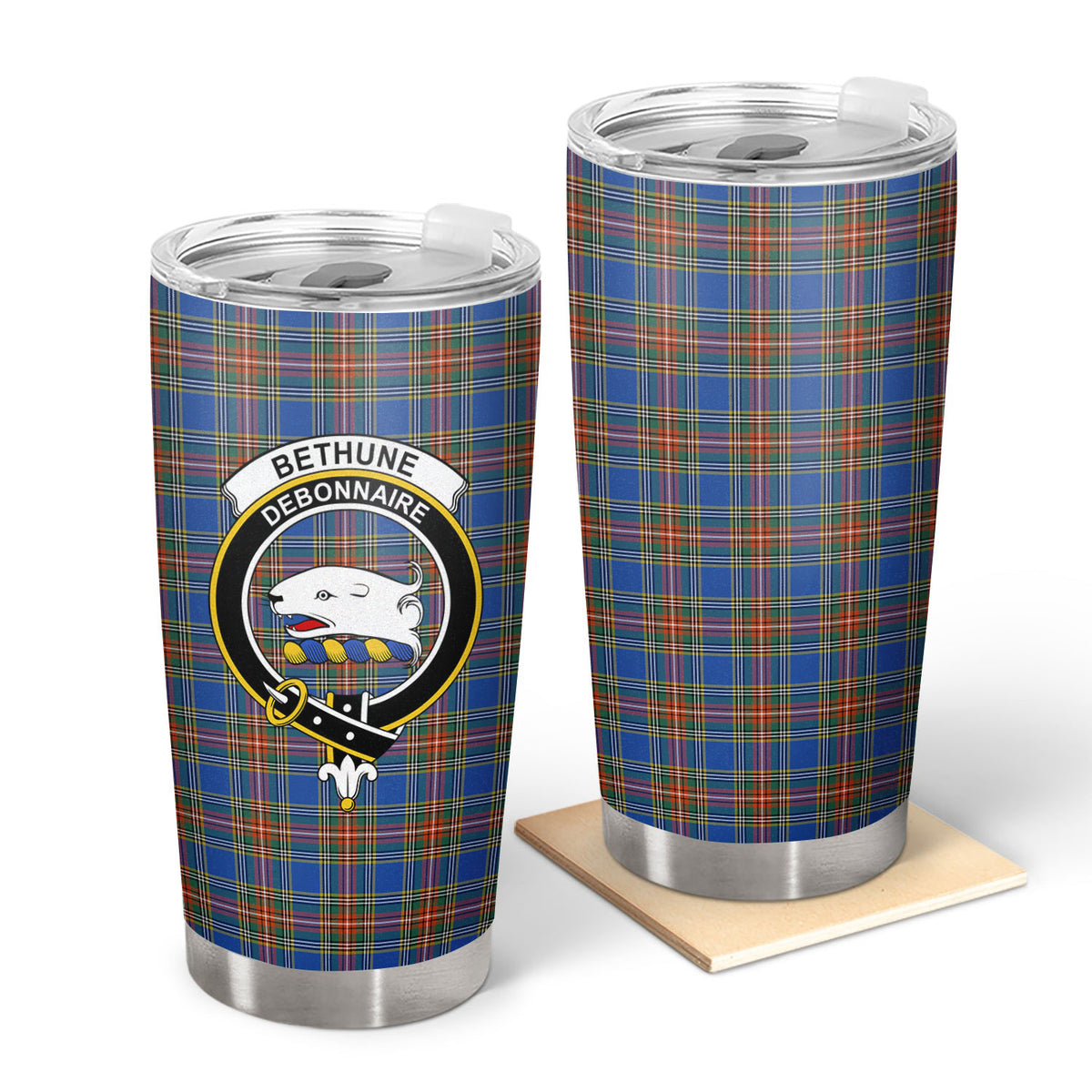 Bethune Ancient Tartan Crest Tumbler