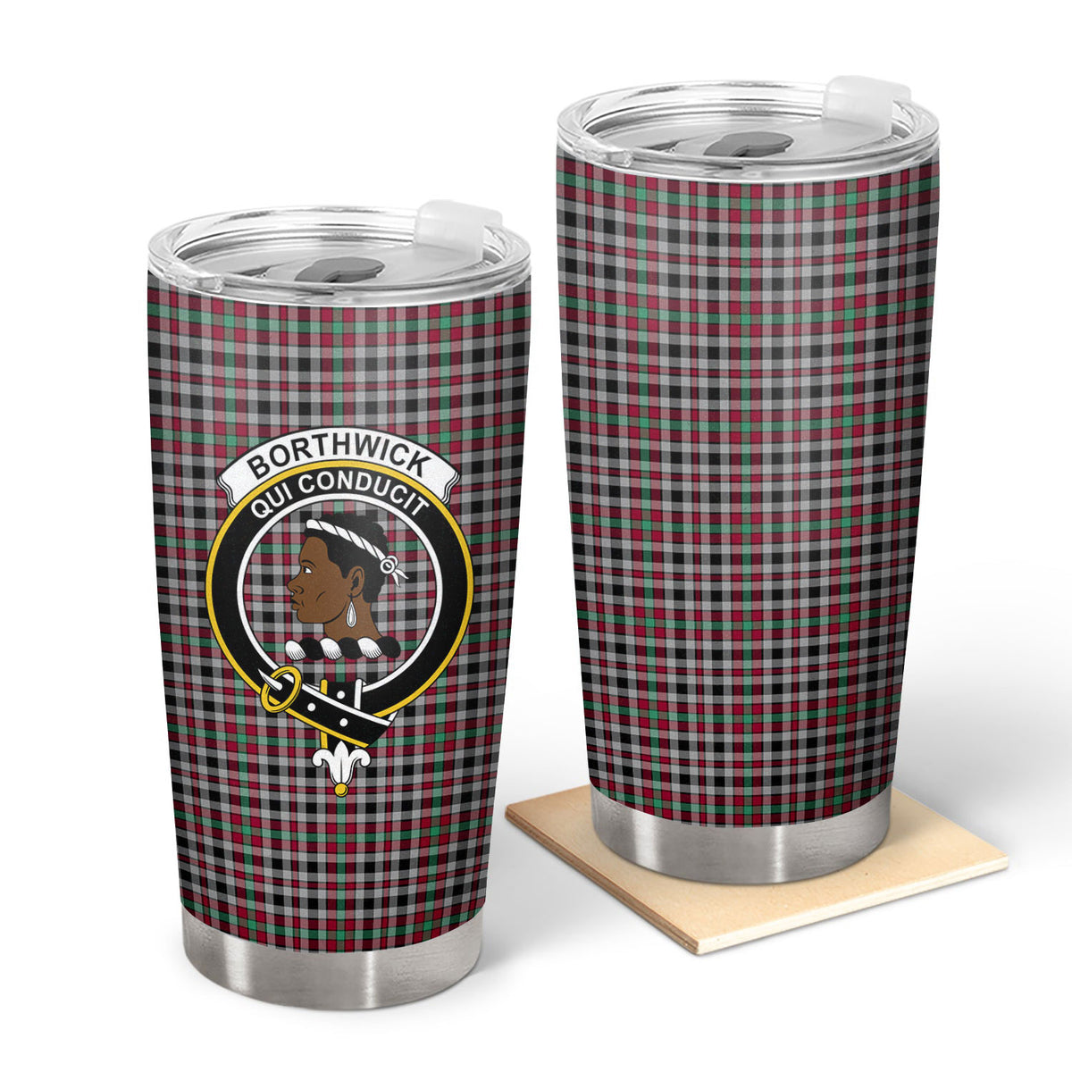 Borthwick Ancient Tartan Crest Tumbler