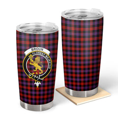 Broun Modern Tartan Crest Tumbler