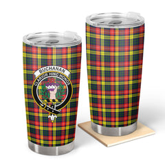 Buchanan Modern Tartan Crest Tumbler