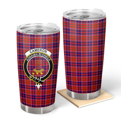 Cameron of Lochiel Modern Tartan Crest Tumbler