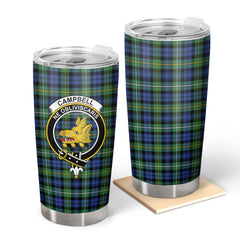 Campbell Argyll Ancient Tartan Crest Tumbler