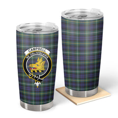 Campbell Argyll Modern Tartan Crest Tumbler