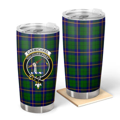 Carmichael Modern Tartan Crest Tumbler