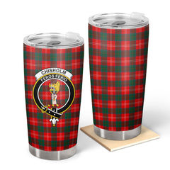 Chisholm Modern Tartan Crest Tumbler