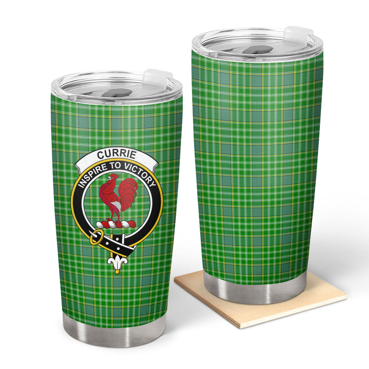 Currie Tartan Crest Tumbler