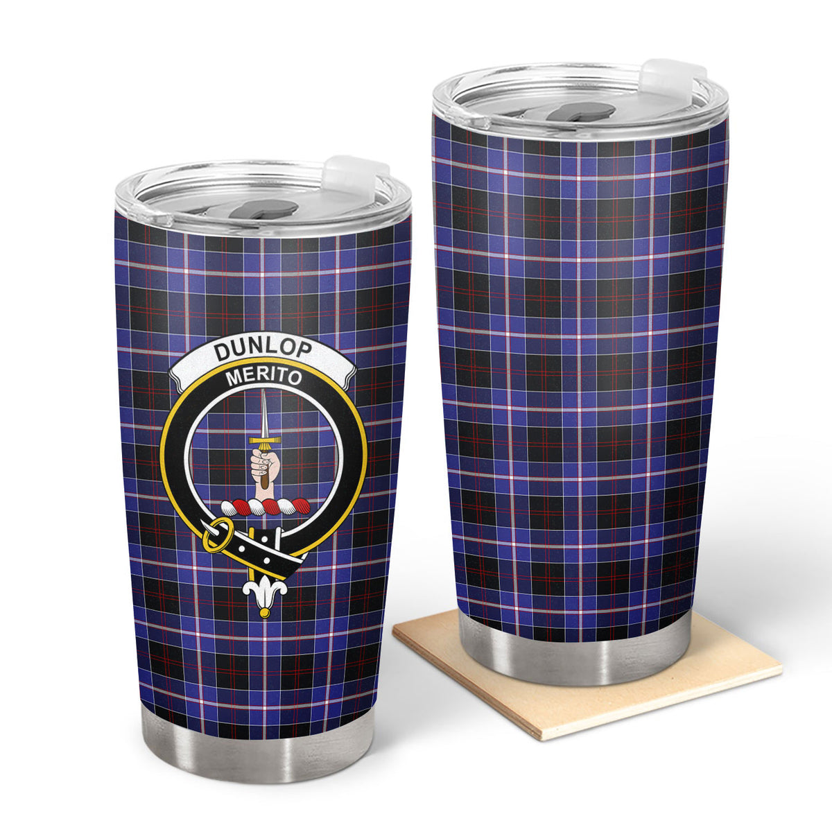 Dunlop Modern Tartan Crest Tumbler