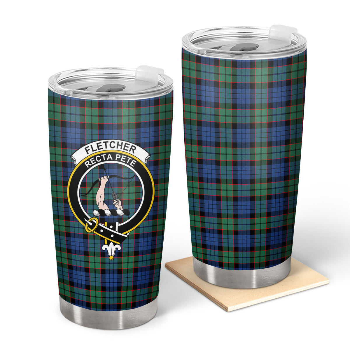 Fletcher Ancient Tartan Crest Tumbler