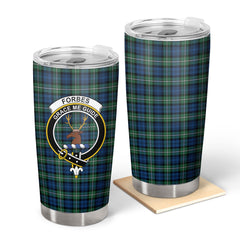 Forbes Ancient Tartan Crest Tumbler