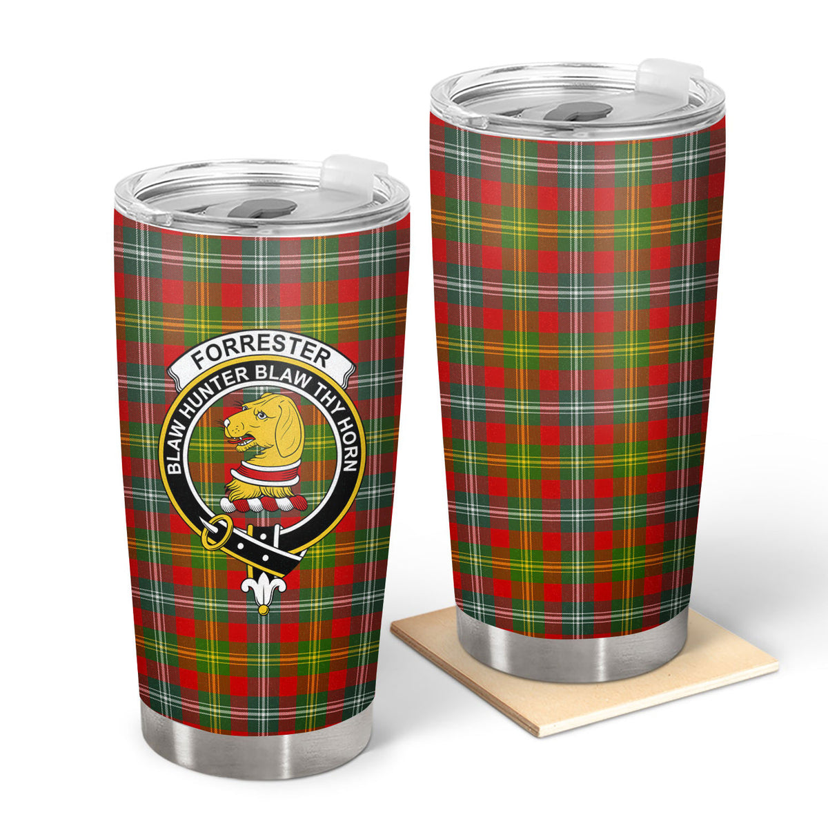 Forrester Tartan Crest Tumbler